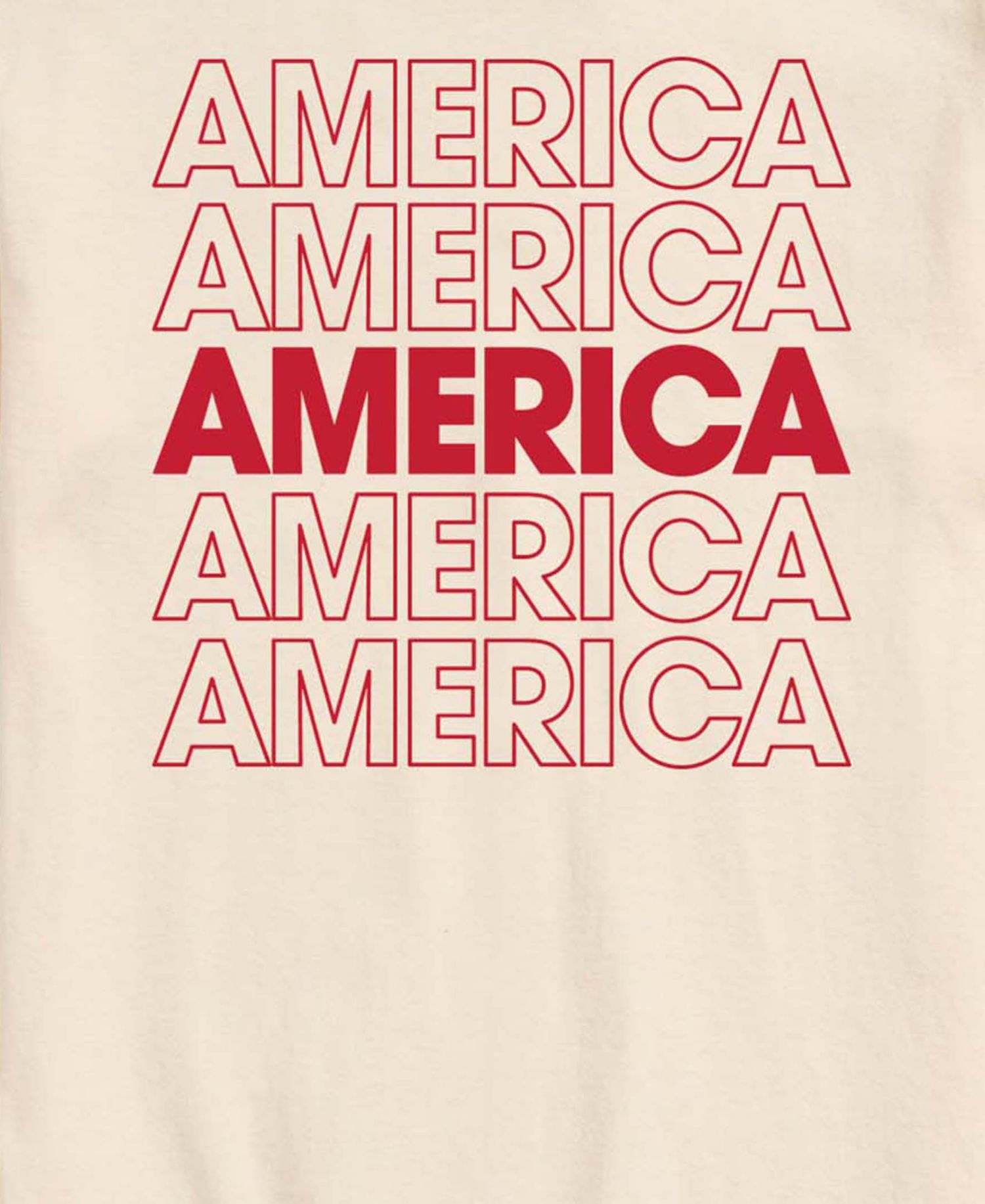 Men's America Repeated Short-Sleeve Graphic T-Shirt