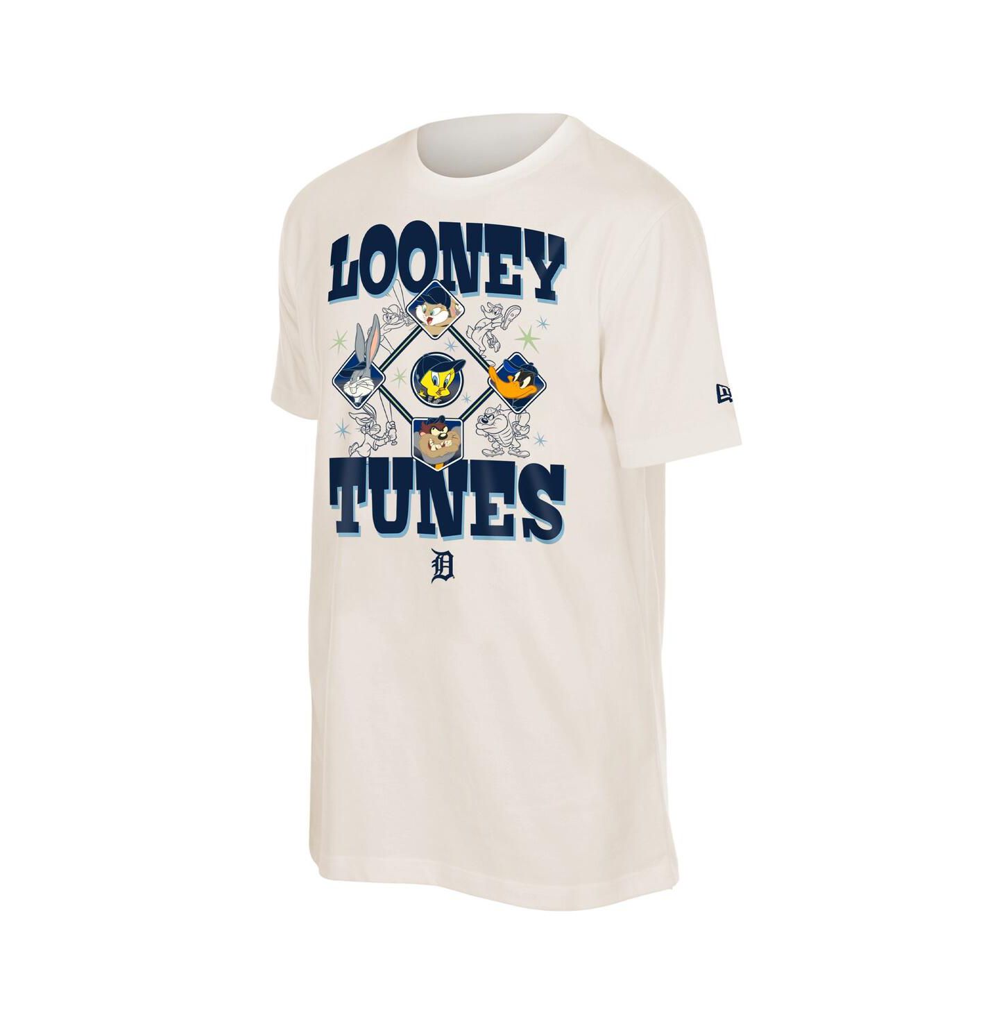 Футболка New Era Cream Detroit Tigers Looney Tunes — фото 1
