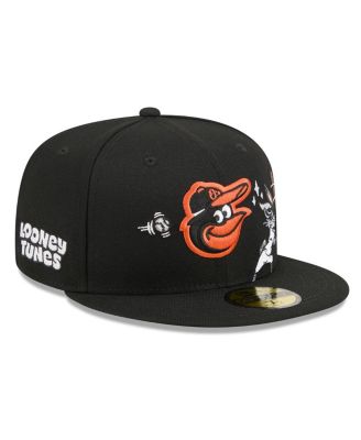 Men's Black Baltimore Orioles Looney Tunes Bugs Bunny 59FIFTY Fitted Hat