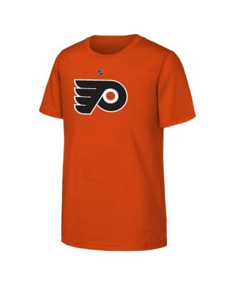 Big Boys and Girls Orange Philadelphia Flyers Primary Logo T-Shirt
