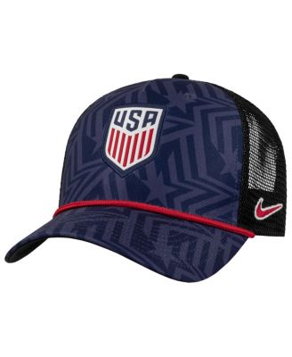 Men's Navy USMNT Rise Rope Trucker A-Frame Adjustable Hat