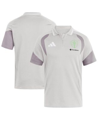 Men's Silver Seattle Sounders FC 2026 Tiro Competition Polo Shirt