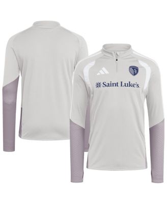 Men's Silver Sporting Kansas City 2026 Tiro Competition Quarter-Zip Training Sweatshirt