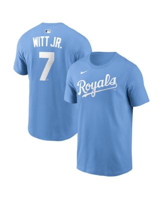 Men's Bobby Witt Jr. Light Blue Kansas City Royals Name & Number T-Shirt