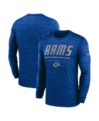 Men's Royal Los Angeles Rams Sideline Offensive Transition Velocity Dri-FIT Long Sleeve T-Shirt