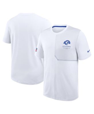 Men's White Los Angeles Rams Sideline UV Dri-FIT Coaches T-Shirt