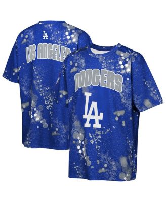 Big Boys and Girls Blue Los Angeles Dodgers Y2 Tech Stadium Lights T-Shirt