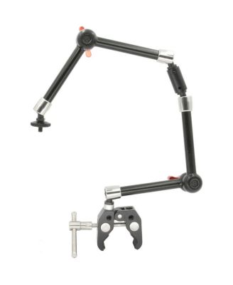 Clamp Mount with Dual Heavy Duty 11" Articulated Arm Monitor Mounts
