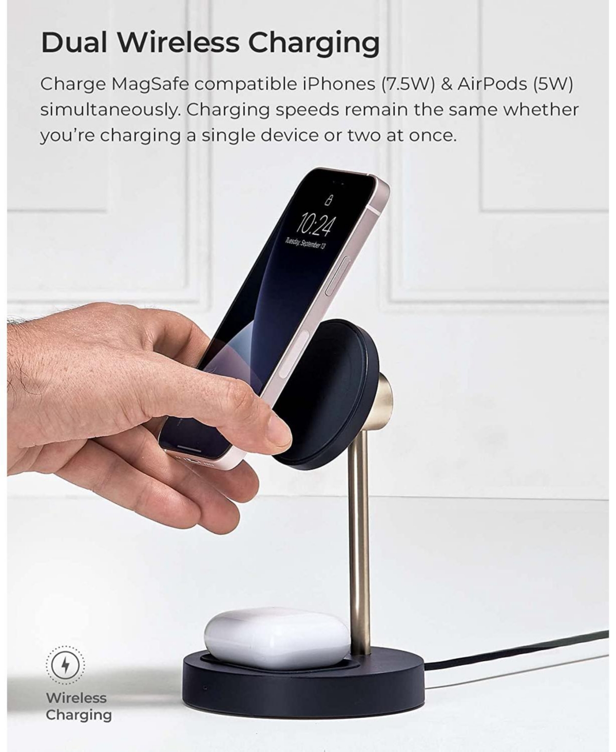 iOttie Velox Duo Magnetic Wireless Charging Duo Stand