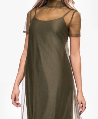 macy's olive green dress Army wk46