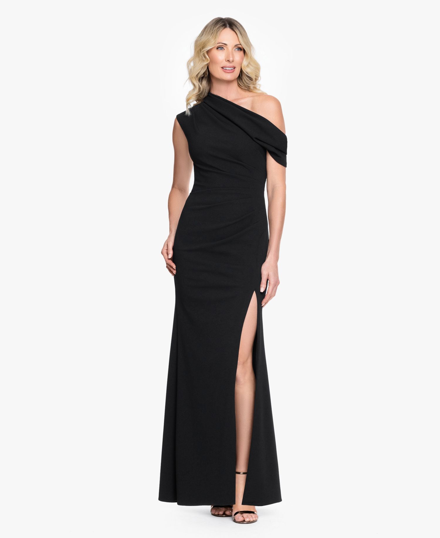 Women's One-Shoulder Draped Ball Gown