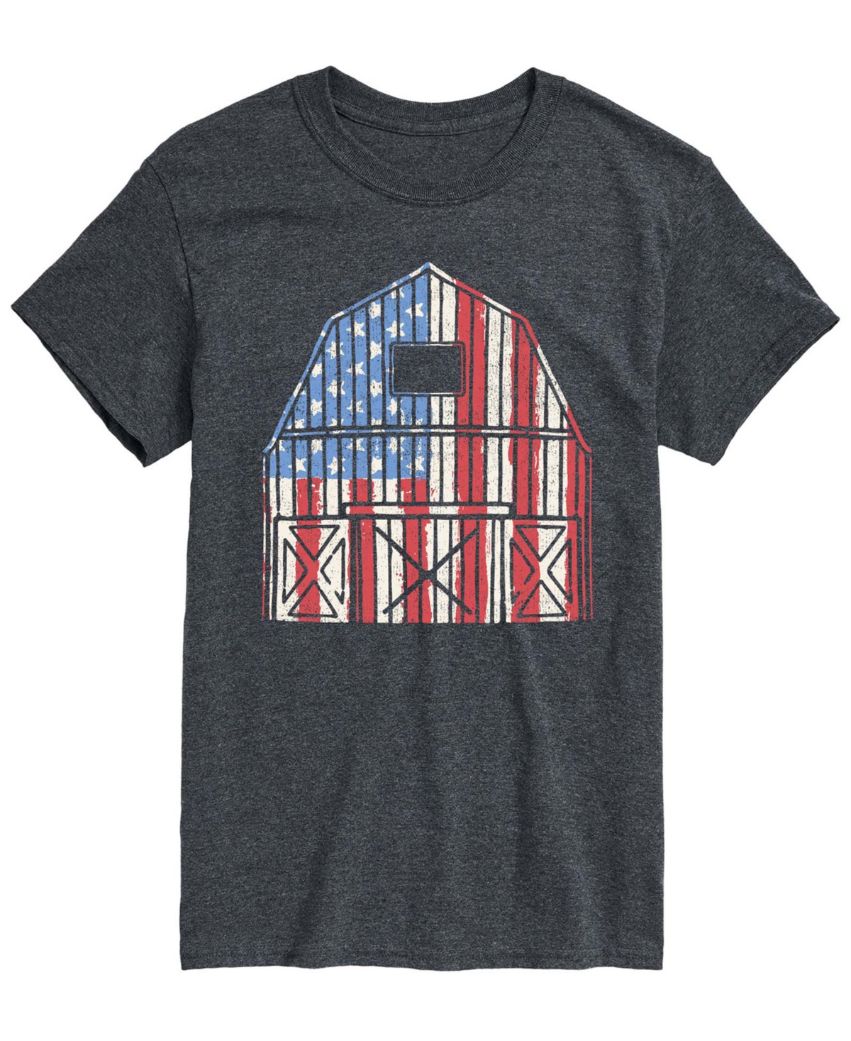 Airwaves Men's Usa Barn Short-Sleeve Graphic T-Shirts - Heather Charcoal
