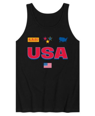 Men's USA 250 Jersey Sleeveless Graphic Tank Top