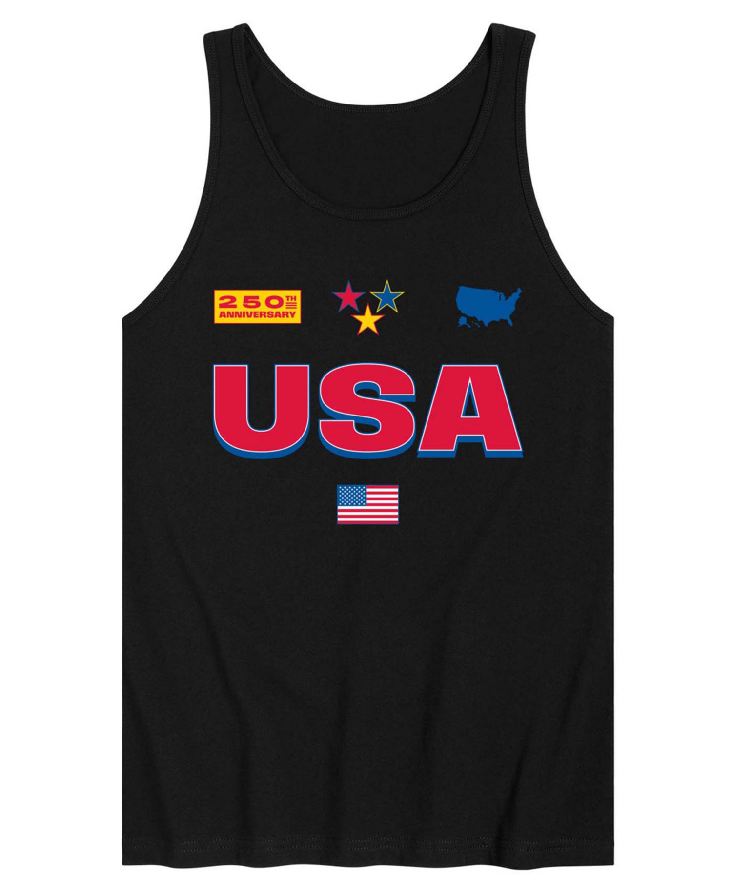 Men's USA 250 Jersey Sleeveless Graphic Tank Top
