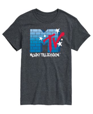 Men's MTV Logo Brick Wall Short-Sleeve Graphic T-Shirt