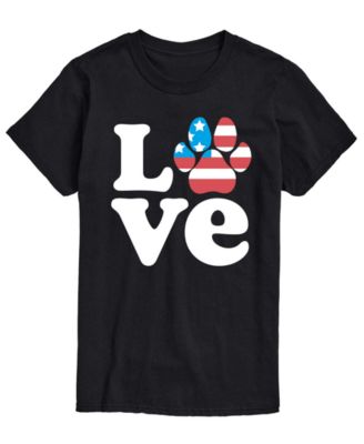 Men's Love America Paw Short-Sleeve Graphic T-Shirt