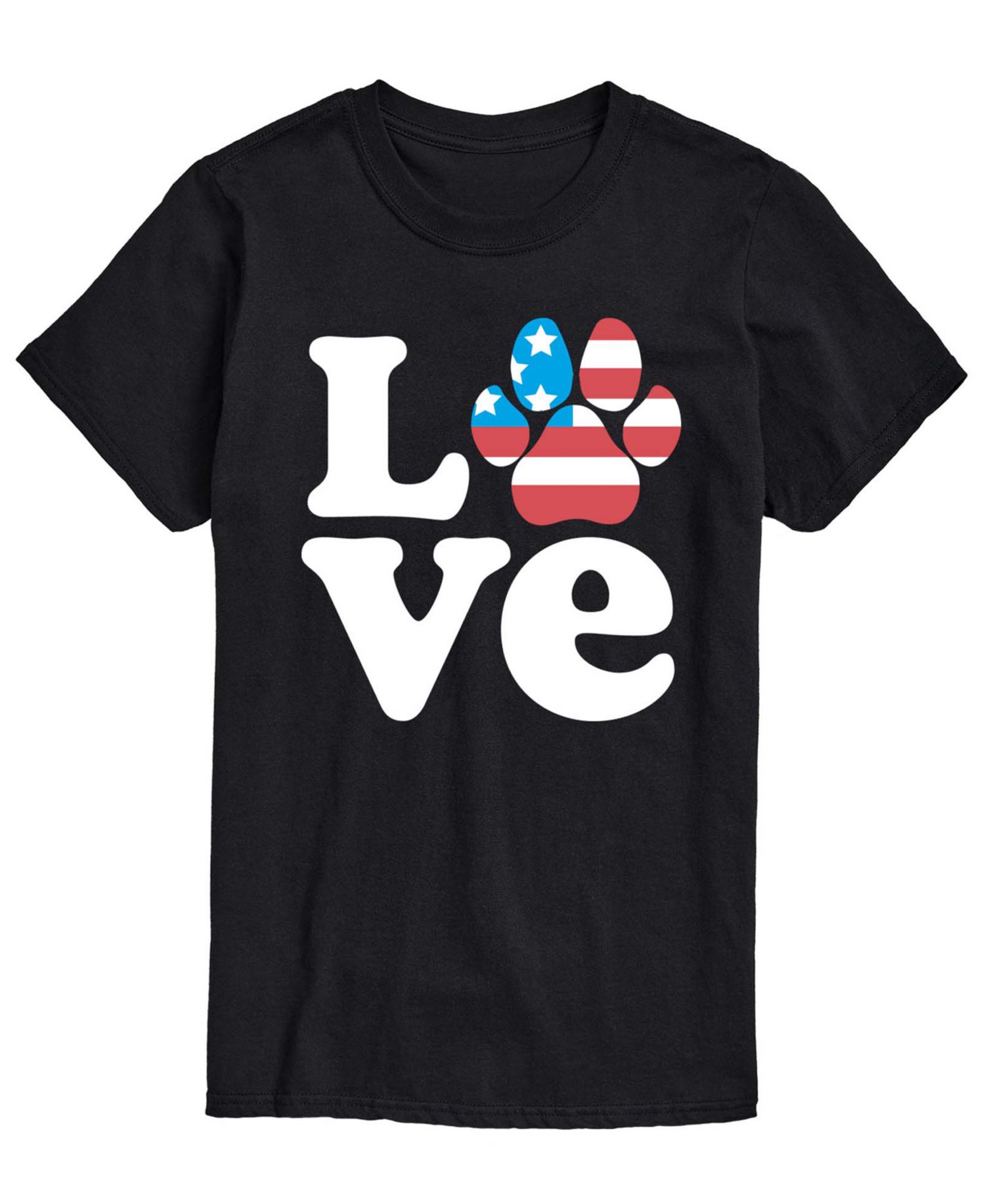 Men's Love America Paw Short-Sleeve Graphic T-Shirt