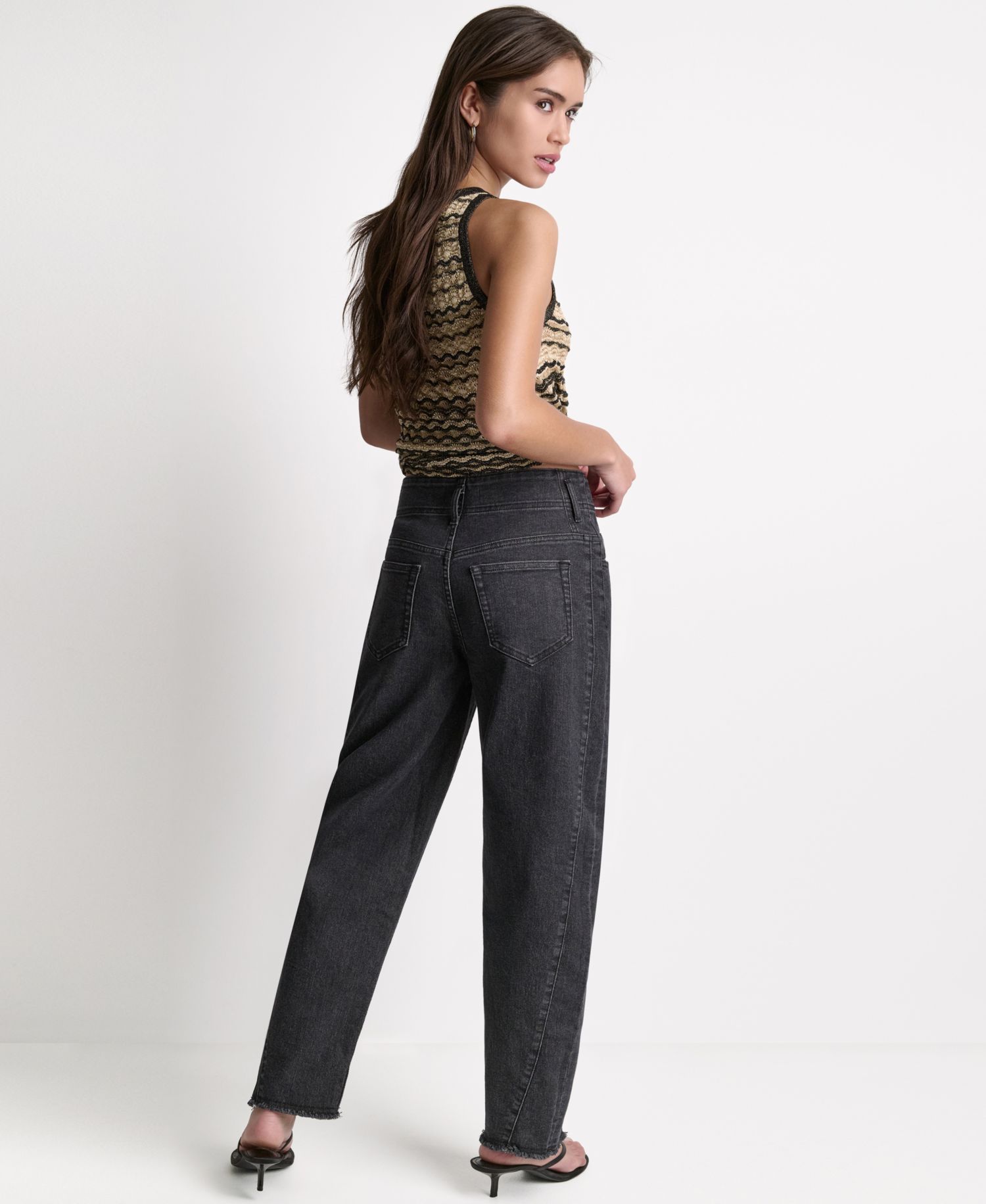 Women's Seamed Mid-Rise Loose-Fit Jeans