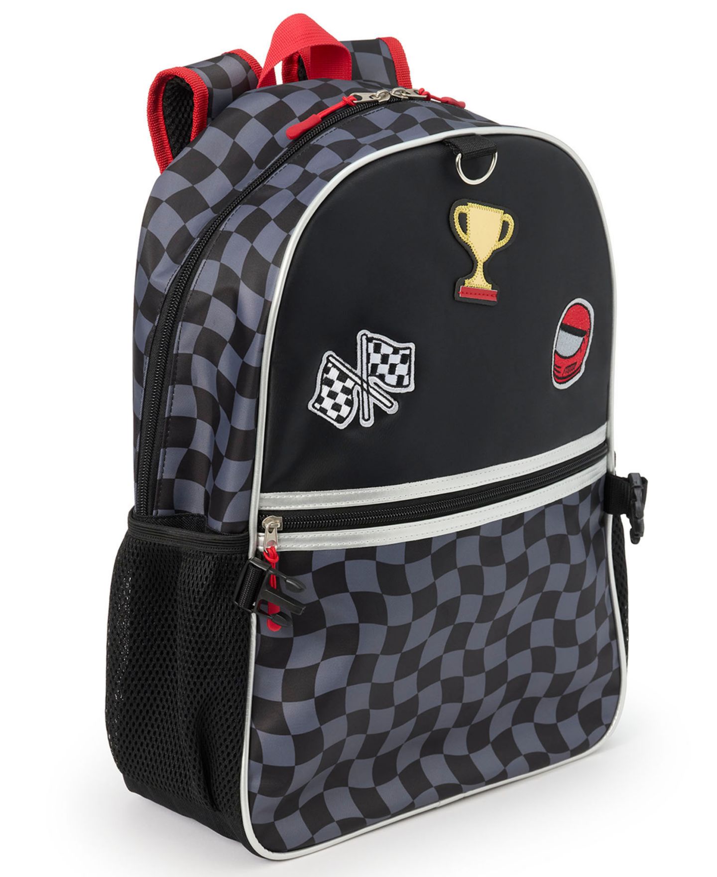 Сумки Extreme Nation Checkered Board Graphic Backpack, Lunch Bag and Headphone, 3-Piece Set для мальчиков, цвет: Чёрный / Серый — фото 5