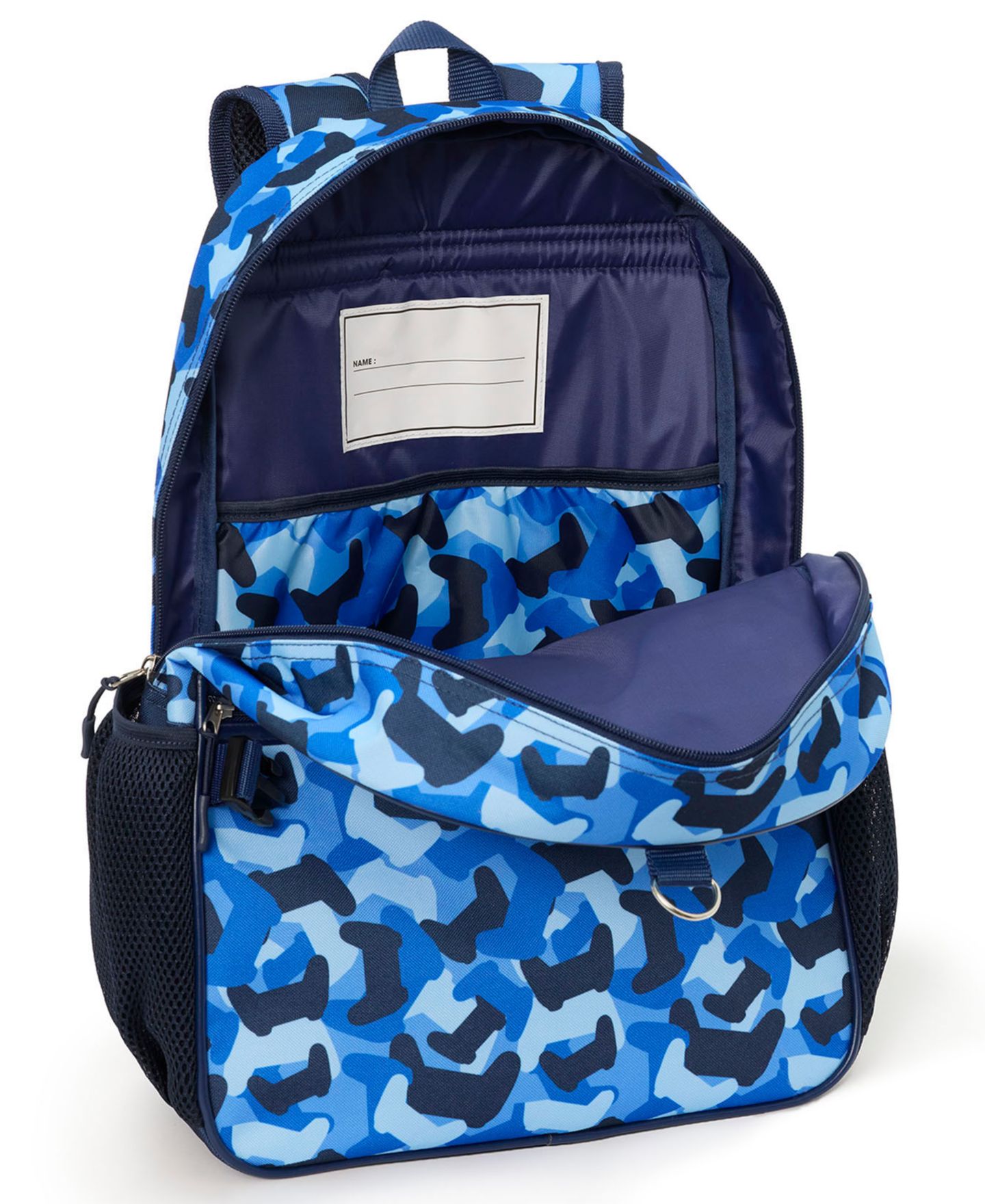 Сумки Extreme Nation Camo Gamer Backpack, Headphone and Lunch Box, 3-Piece Set для мальчиков, цвет: Синий — фото 6