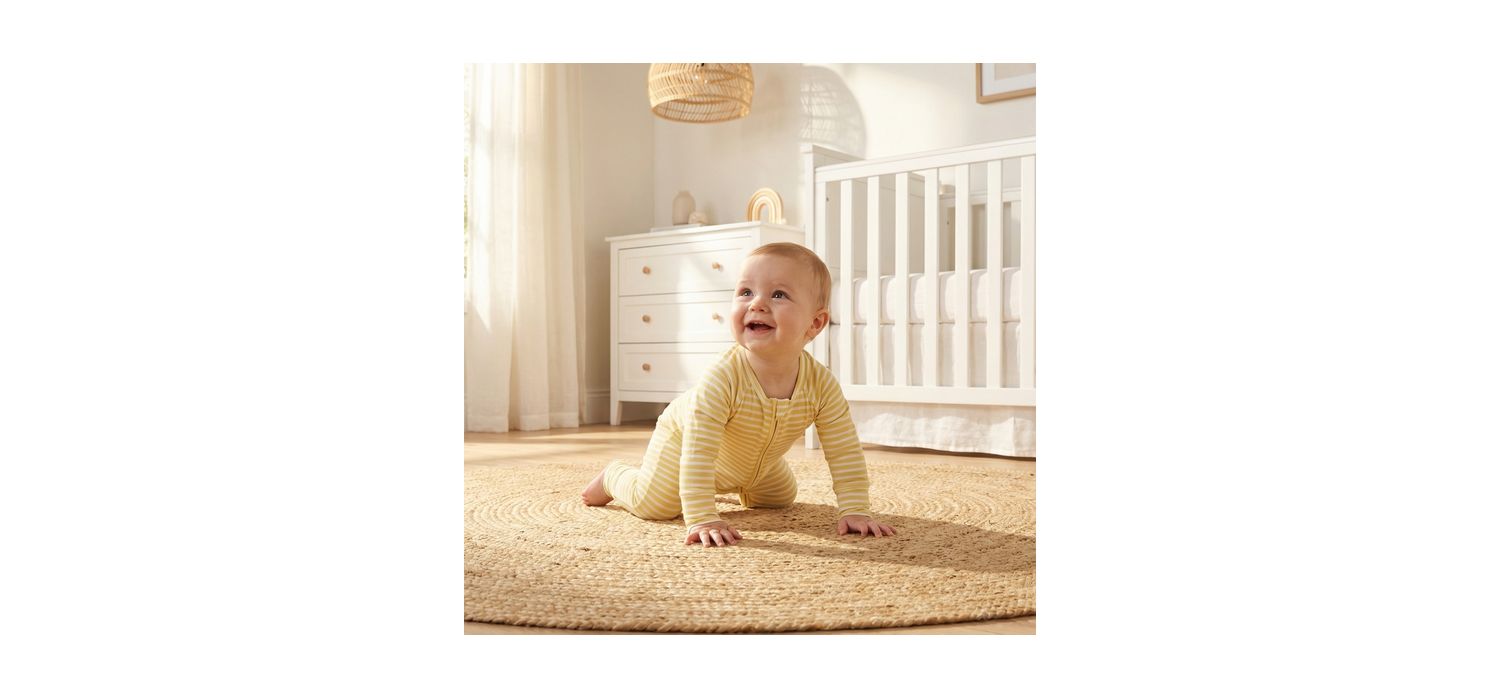 Baby Lemon Stripe Sleeper