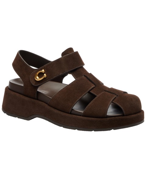 Женские COACH Women's Sculpted C Fisherman Round Toe Sandals