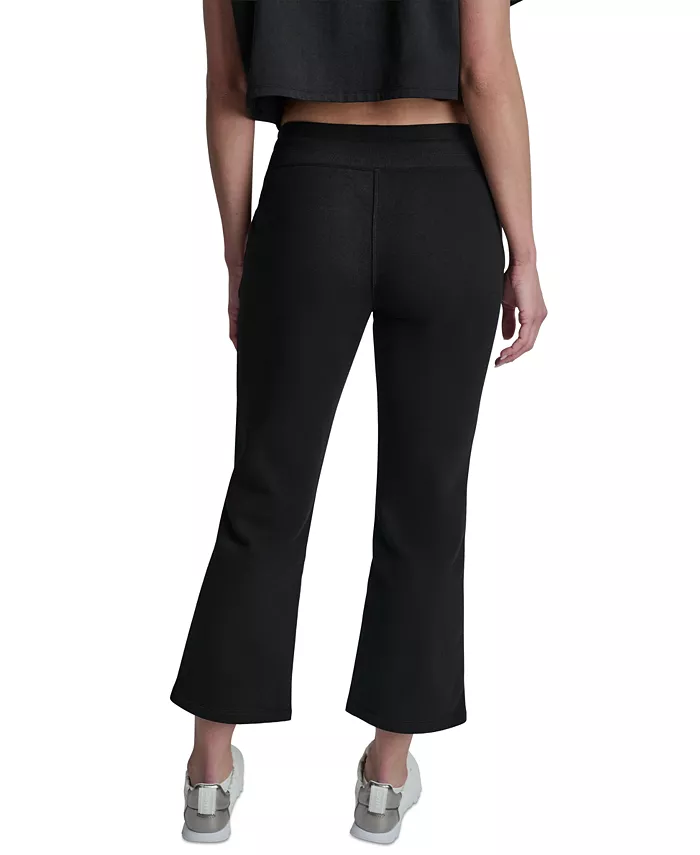 Women's Metallic Bubble Mid-Rise Crop Flare Pants - thumbnail 5