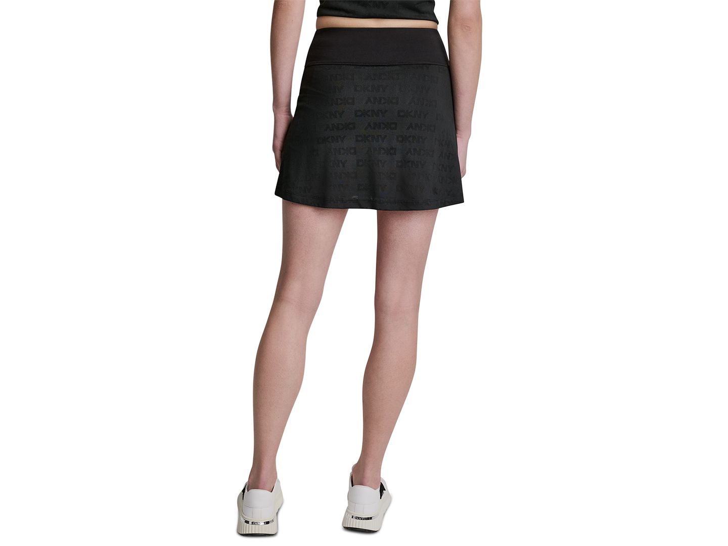 Женская юбка-шорты DKNY Sport Side Pocket Logo Skort, цвет: Чёрный — фото 5