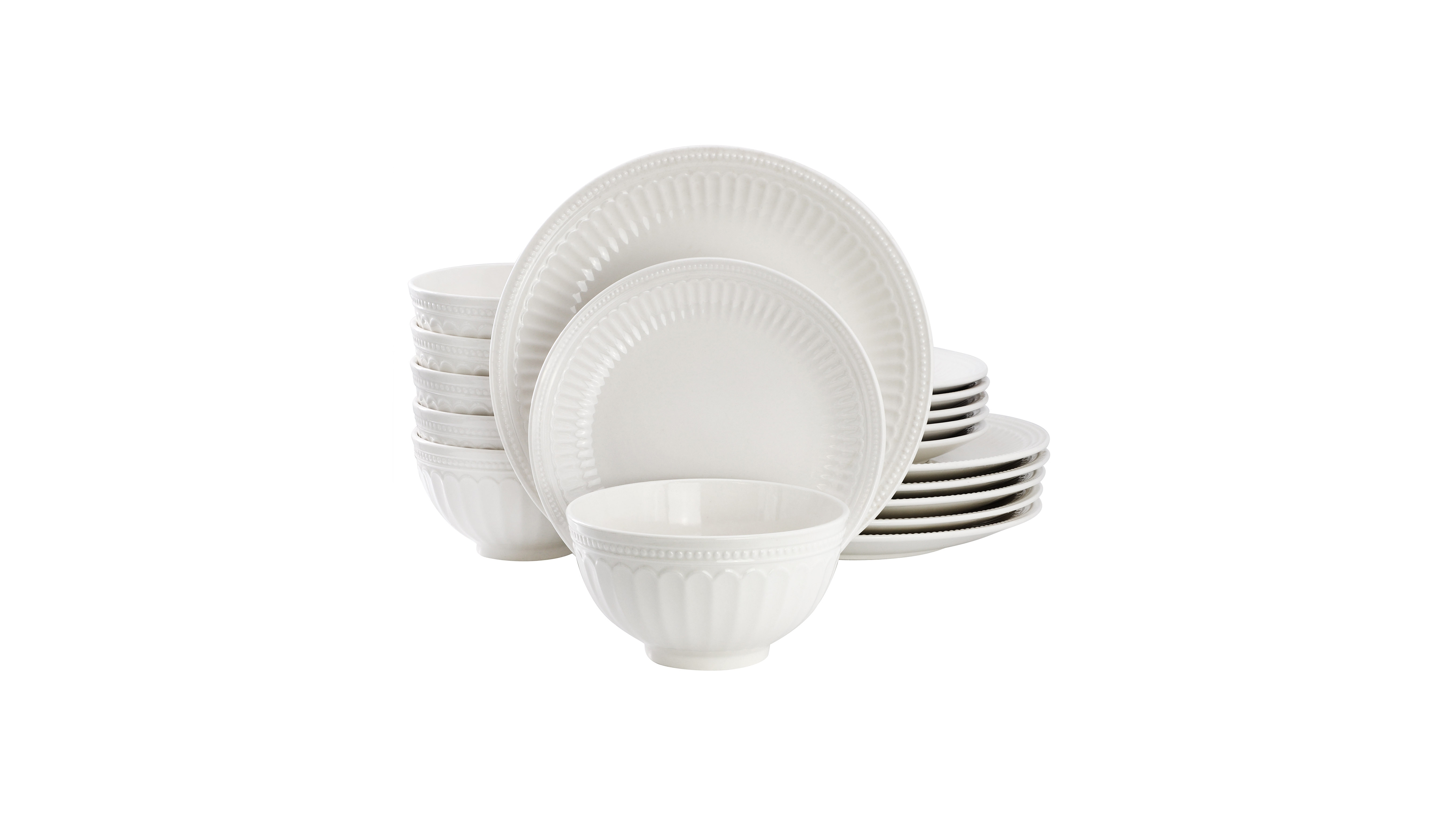 Elama Finley 18-Piece Dinnerware Set, Service For 6