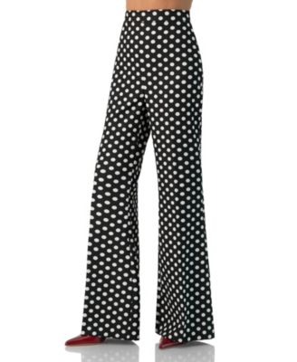 Women's Polka Dot Flared Pants