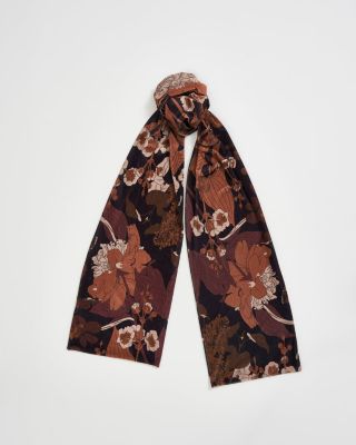 Women's Deco Blooms Velvet Scarf