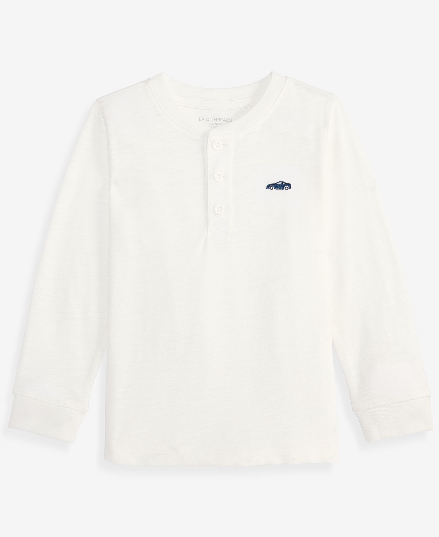 Toddler Boys' 12M-5T Long-Sleeve Icon Slub Henley T-Shirt