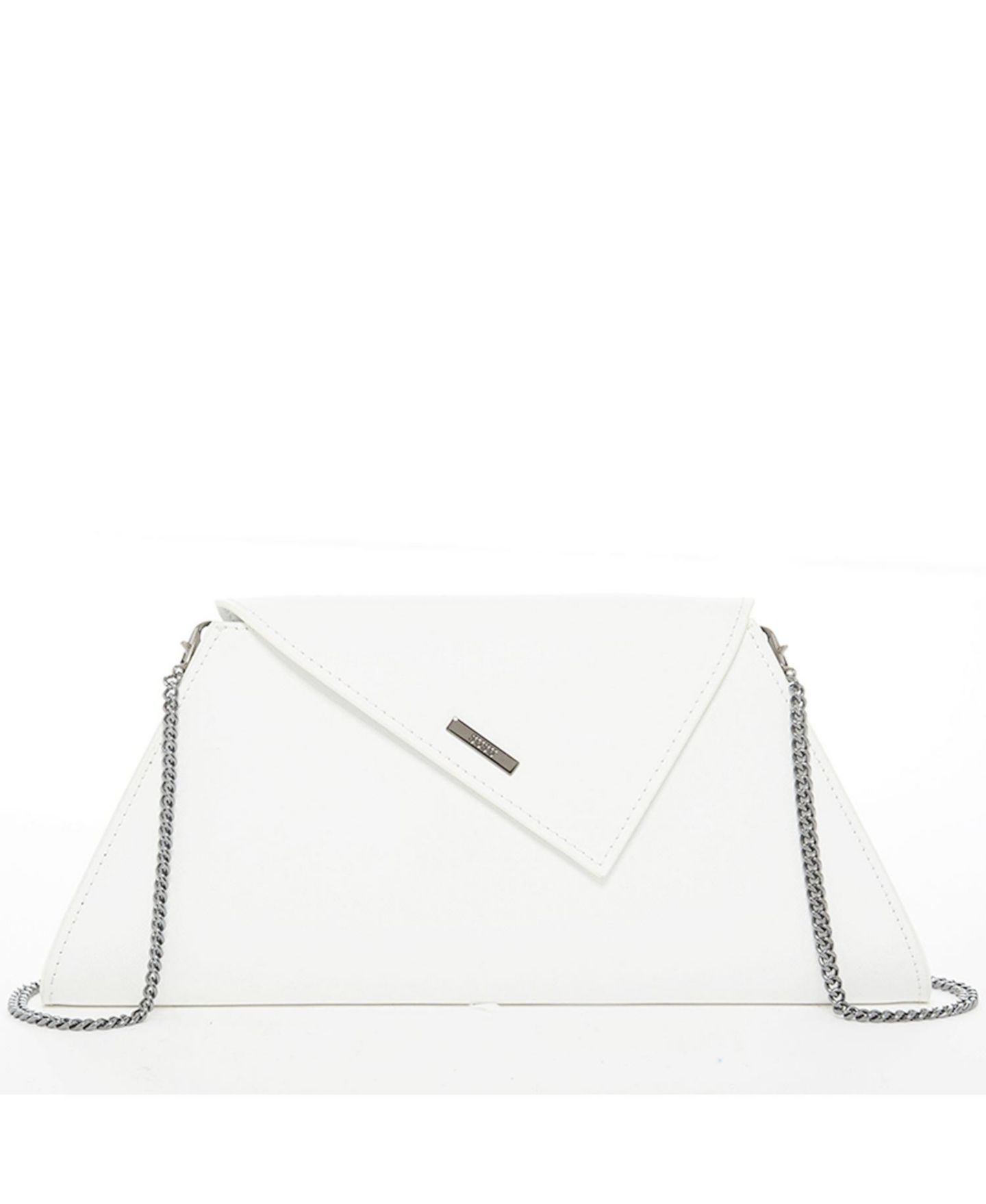 Женский клатч SUSU White Purse Saffiano Leather Clutch Bag Crossbody Evening Purse Unique Handbag, цвет: Белый — фото 1