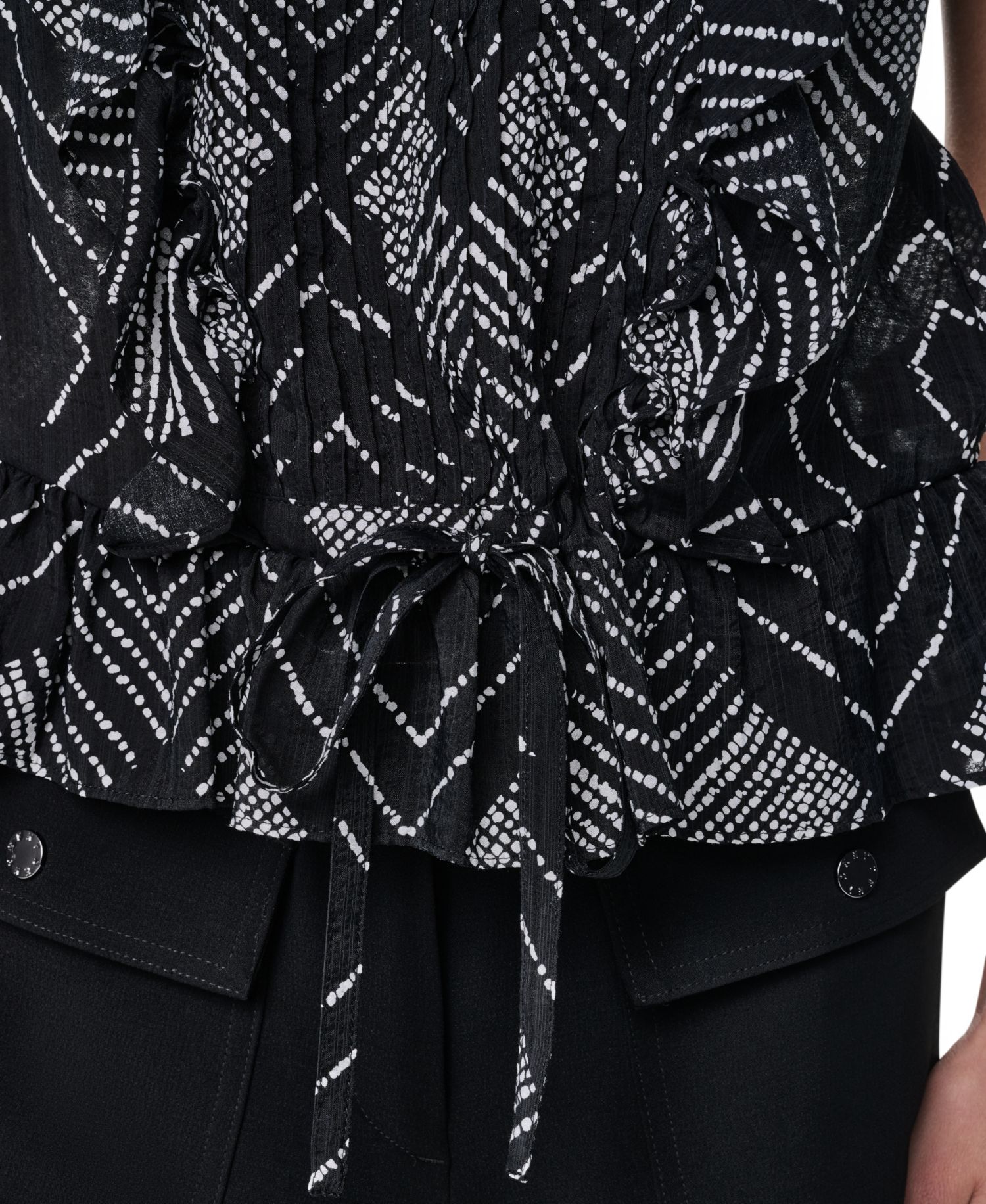 Women's Printed Crewneck Blouse