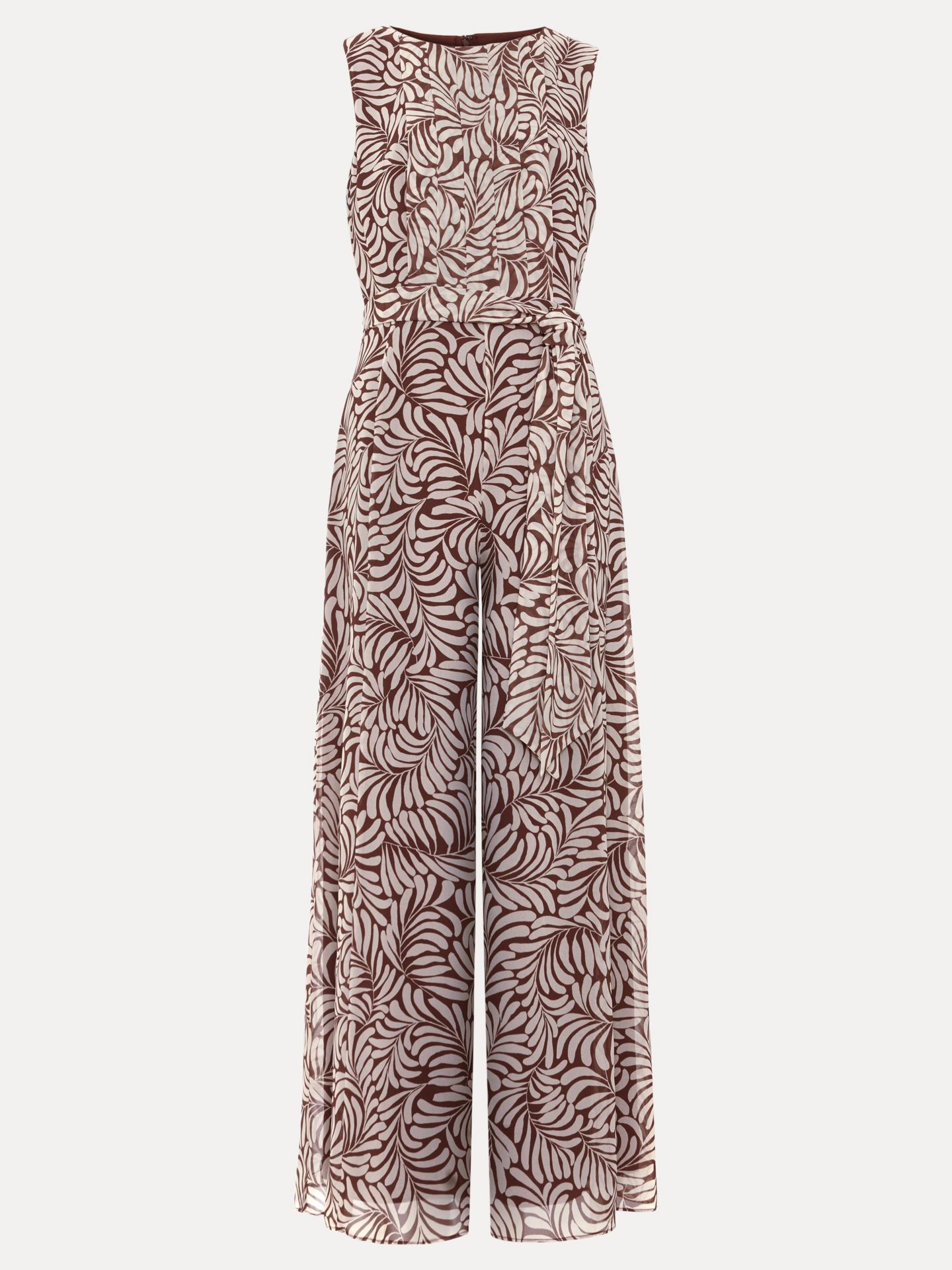 Женский комбинезон Phase Eight Janine Leaf Sleeveless Jumpsuit, цвет: Ржавый / Медный — фото 7