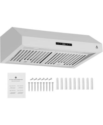30 Inch Wall Mounted Range Hood, Ducted, Ductless Convertible Duct for Kitchen