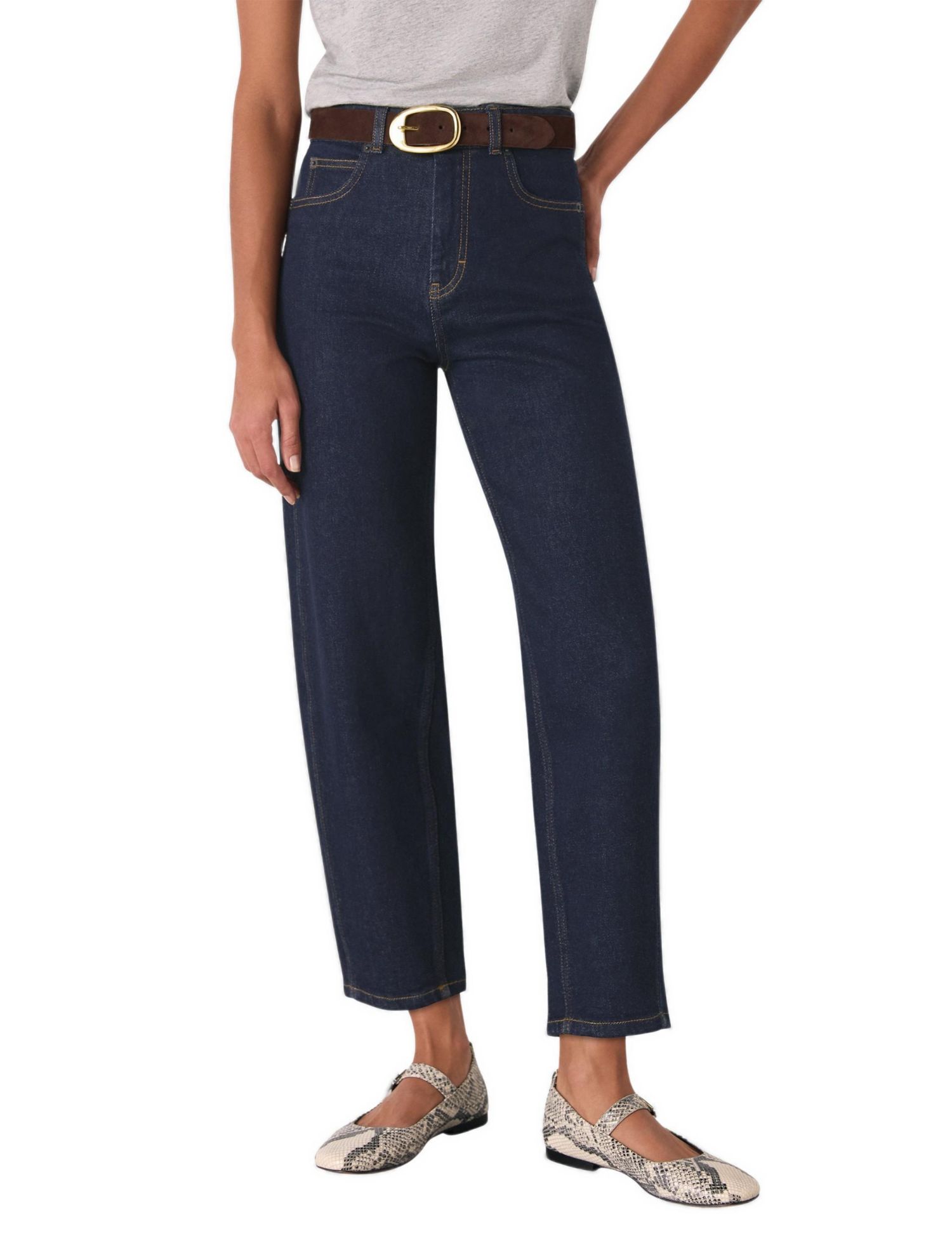 Women's Stretch Barrel Leg Jeans