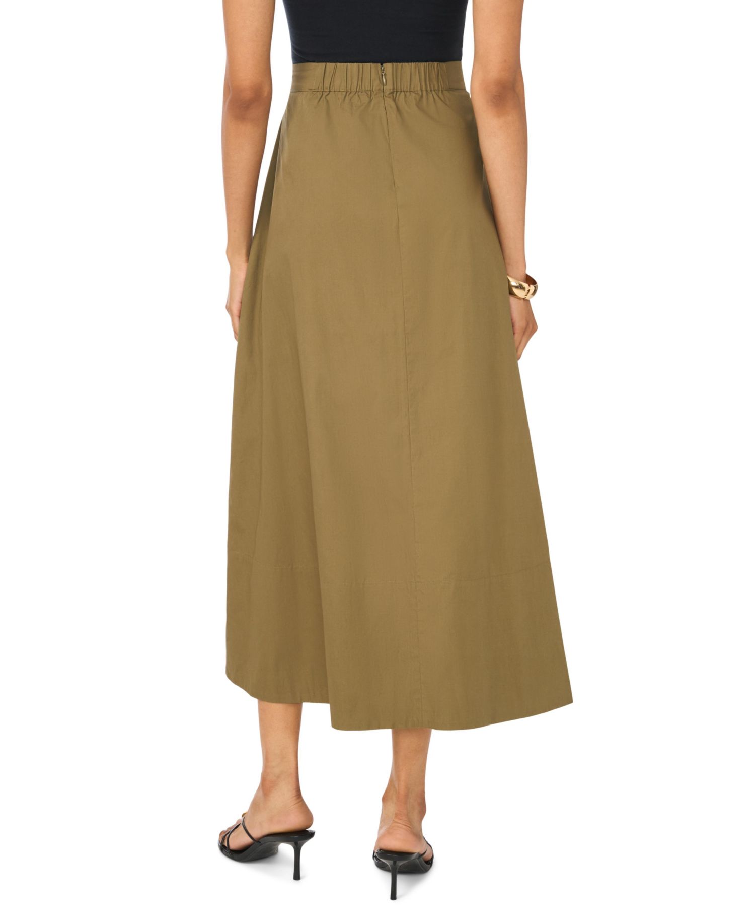 Women's Zipper Long Maxi Skirt