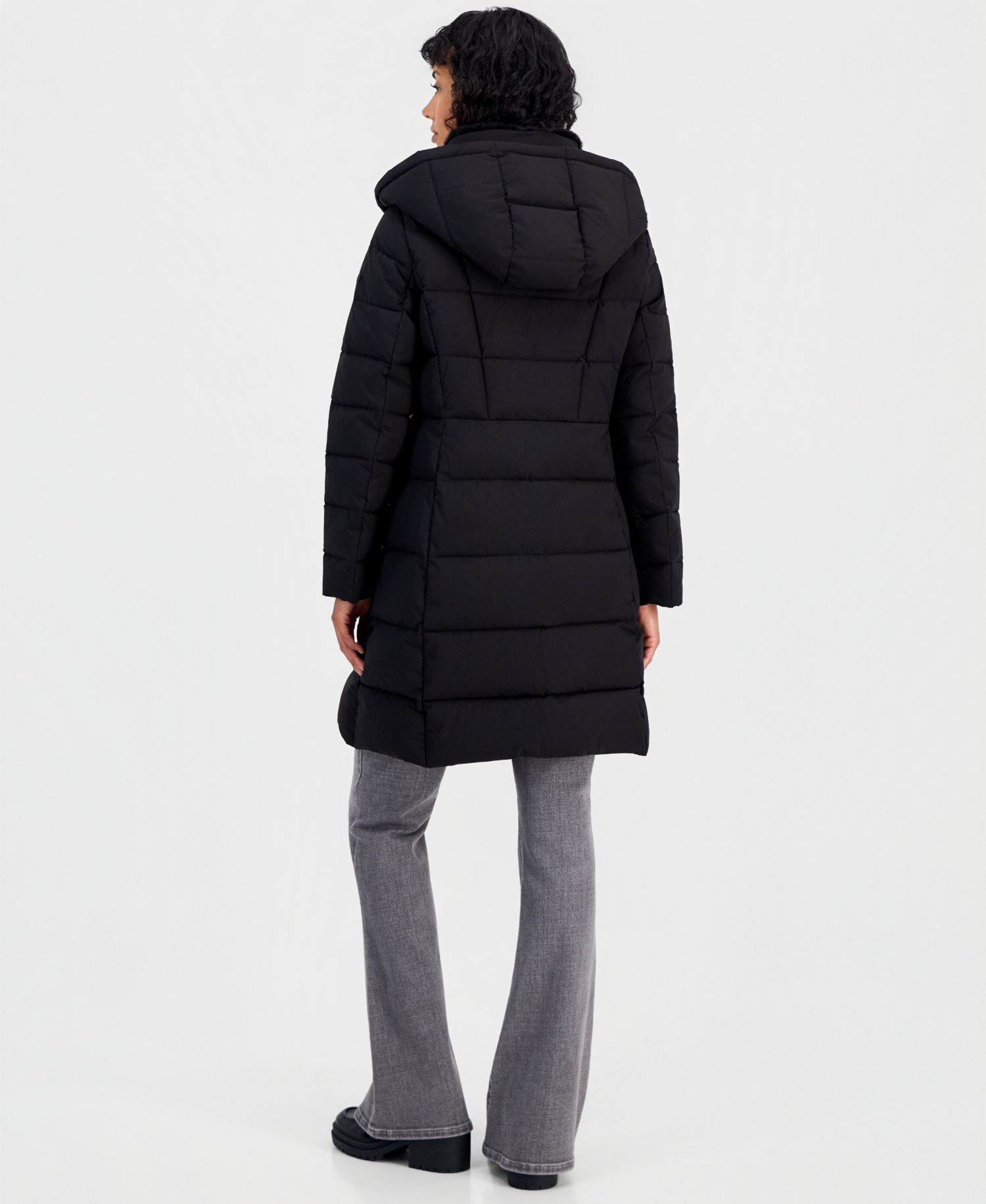 Women's Hooded Puffer Coat, Created for Macy's
