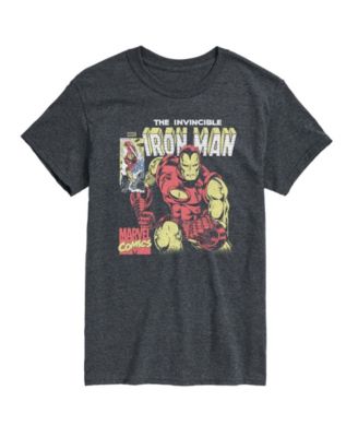 Men's Marvel Iron Man Vintage Faded Comic Short-Sleeve Graphic T-Shirt