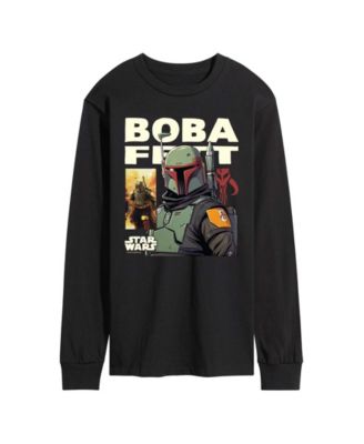 Men's Boba Fett Comic Long-Sleeve Graphic T-Shirt