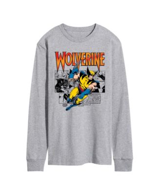 Men's Wolverine Comic Pop Long-Sleeve Graphic T-Shirt