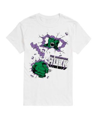 Men's The Hulk Punch Wall Short-Sleeve Graphic T-Shirt