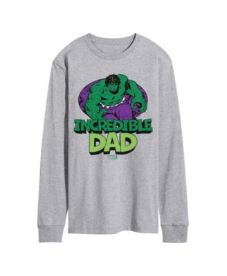 Men's The Hulk Incredible Dad Long-Sleeve Graphic T-Shirt