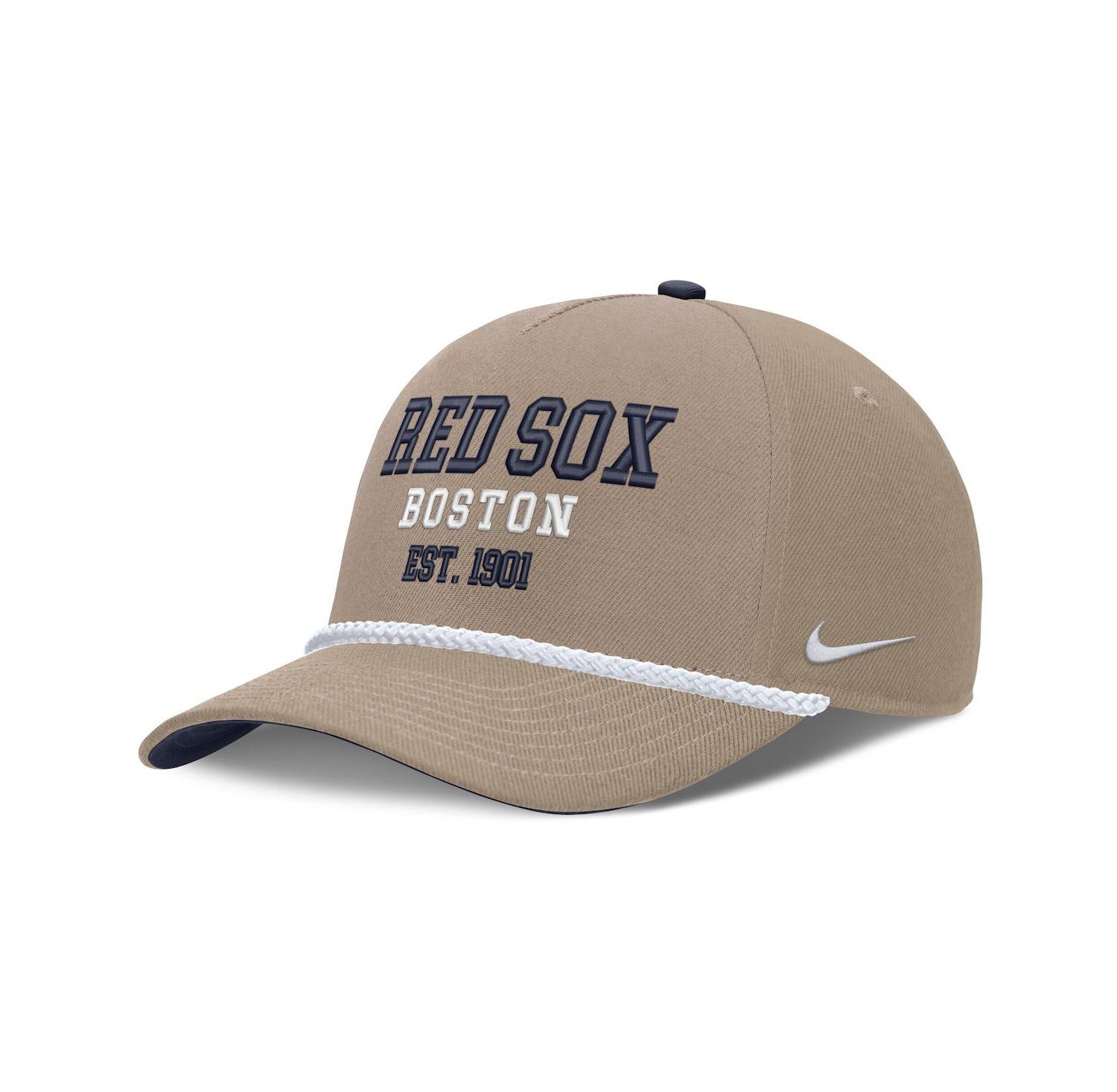 Men's Khaki Boston Red Sox Father's Day Rope Rise Adjustable Hat