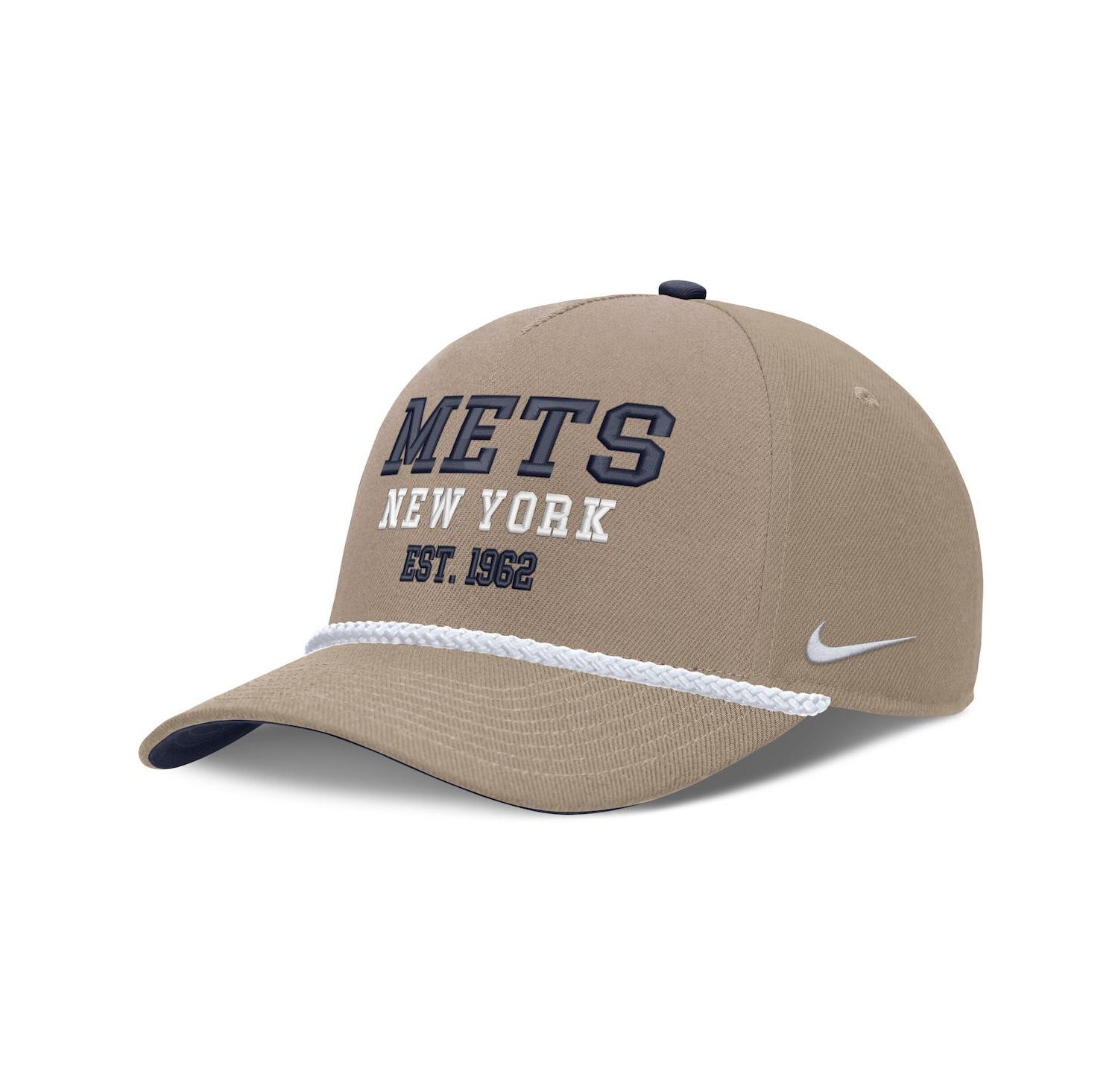 Men's Khaki New York Mets Father's Day Rope Rise Adjustable Hat