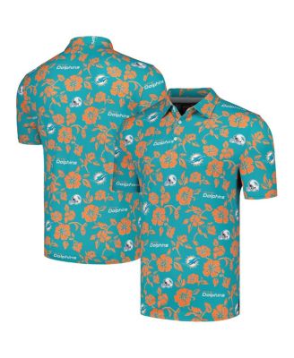 Men's Aqua Miami Dolphins Pua Performance Polo Shirt