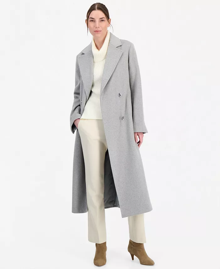 Women's Double-Breasted Maxi Coat - thumbnail 7