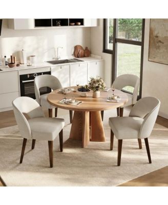 Modern 4-Piece Dining Chair Set - Elegant and Versatile for Home or Restaurant Use