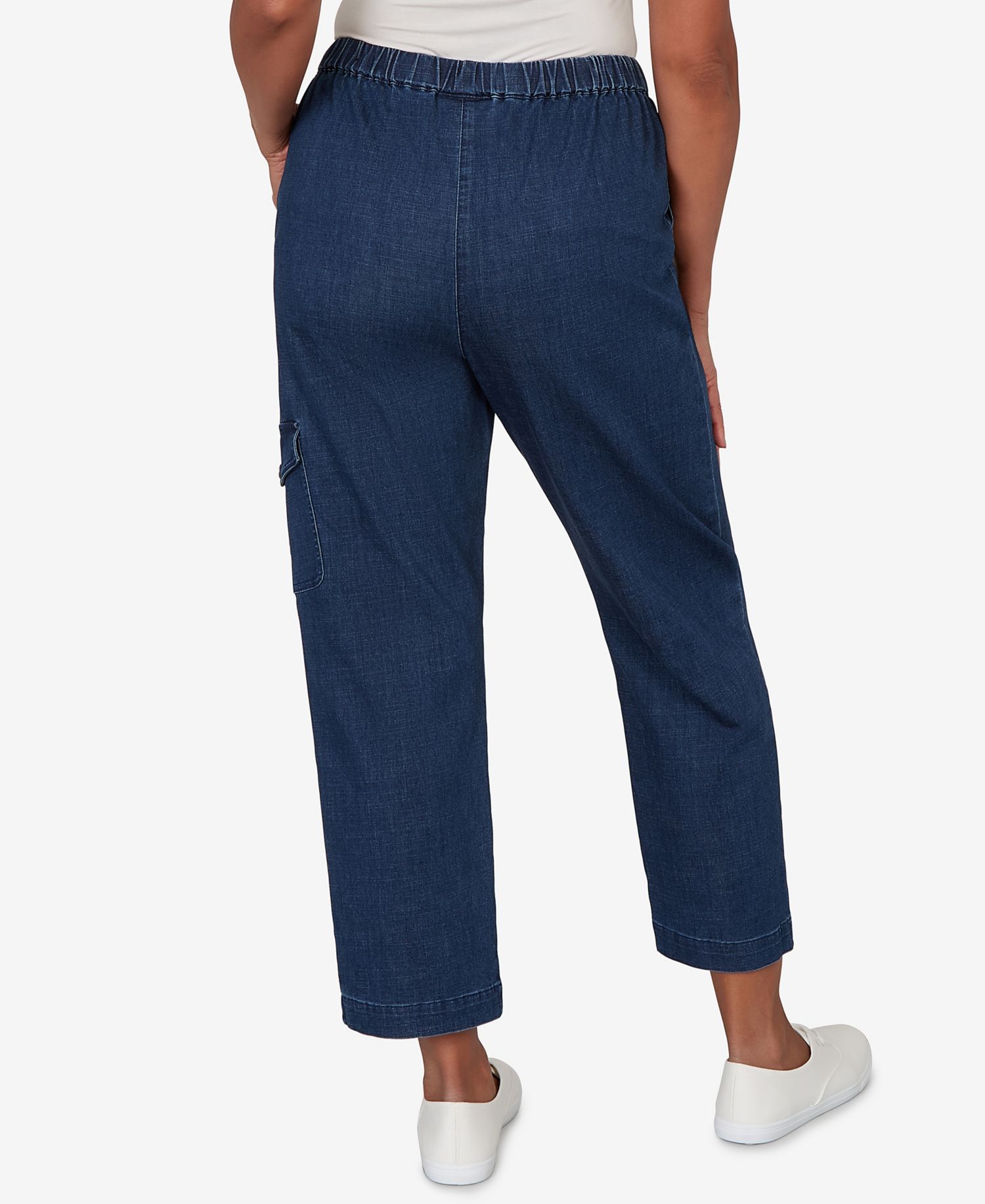 Petite Pull-On Cargo Pocket Jeans